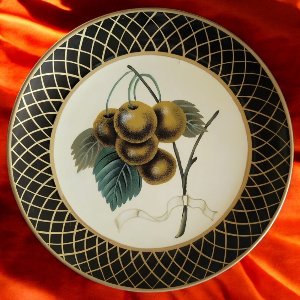 Vintage Raymond Waites Decorative Wall Plate Olives Branch Leaves Hold Accents